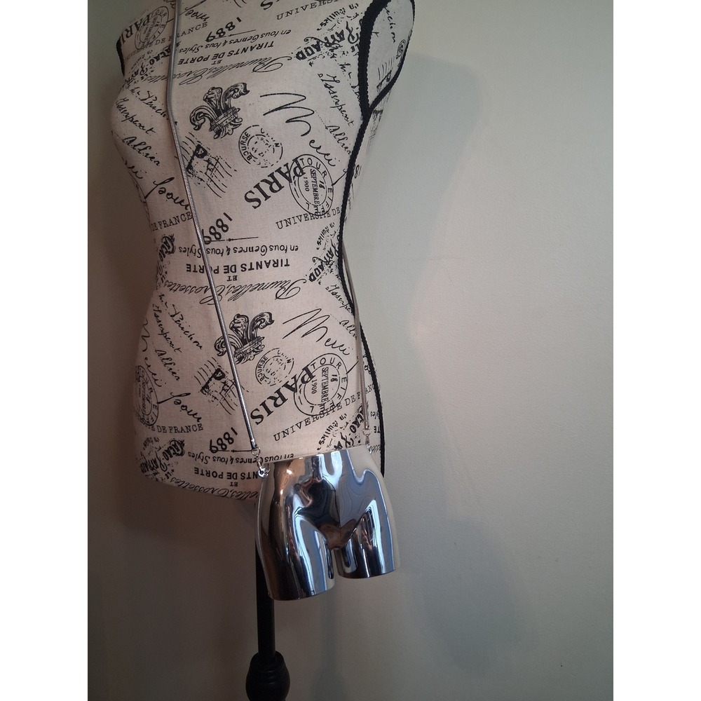 Silver Chrome Anatomical Torso Hard Shell Clutch Bag Crossbody Snake Chain Strap - Picture 5 of 8